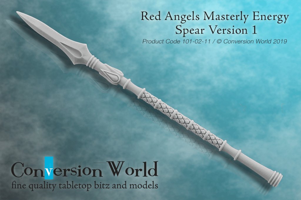 Red Angels Masterly Energy Spear Version 1 - Archies Forge