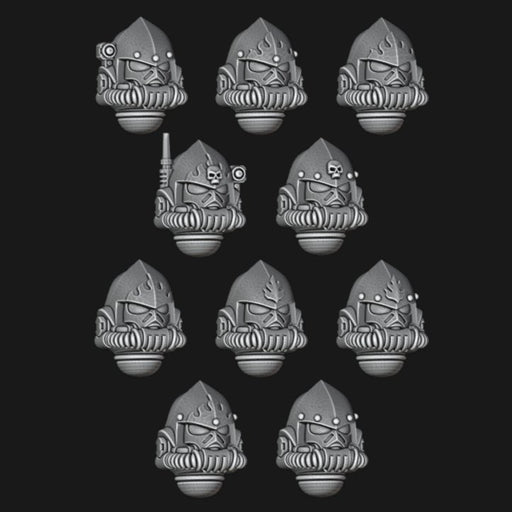 Salamanders Primaris Rebreather Helmets - Set of 10 - Archies Forge
