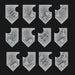 Salamanders Tilting Shields - Set of 12 - Archies Forge
