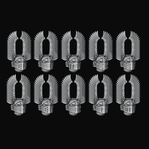 Side Winged Helmets - Dark Angels - Set of 10 - Archies Forge