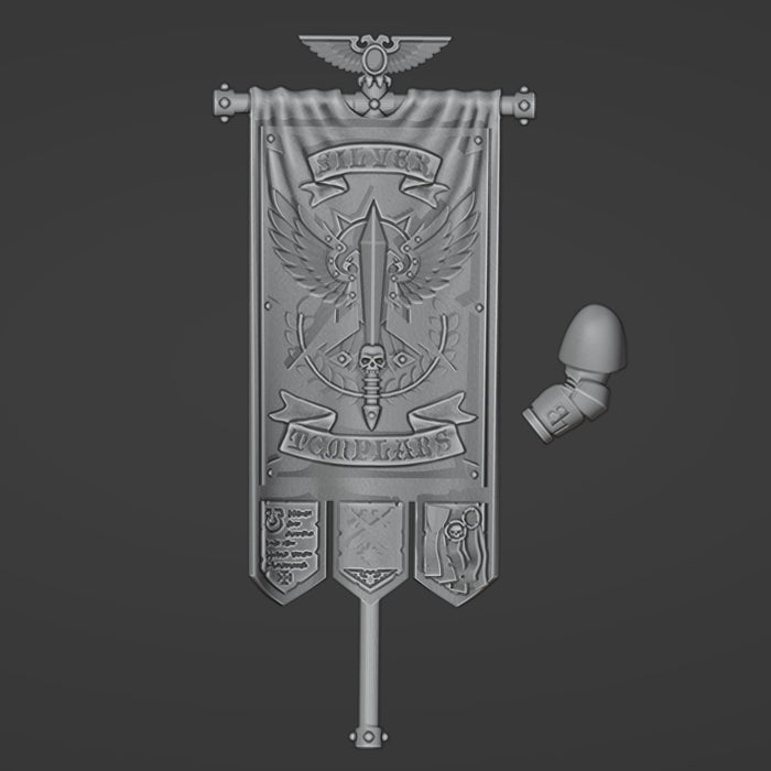 Silver Templars Banner - Archies Forge