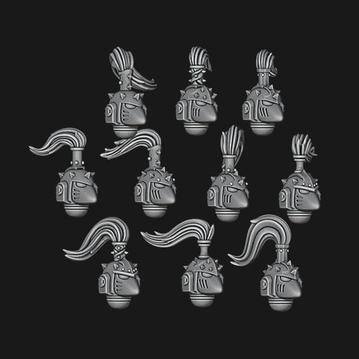 Sons of Horus MK6 Helmets - Beakie Topknot - Set of 10 - Archies Forge