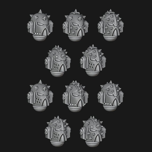 Sons of Horus MK6 Helmets - Set of 10 - Archies Forge
