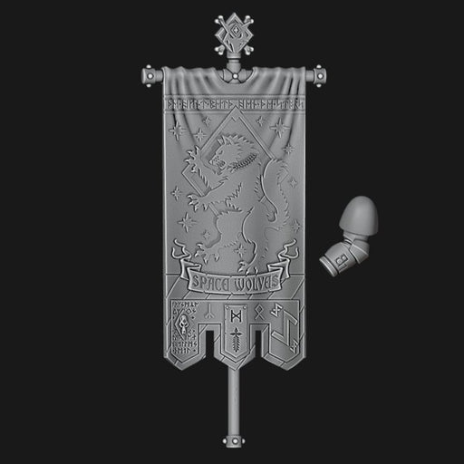 Space Wolves Banner - Archies Forge