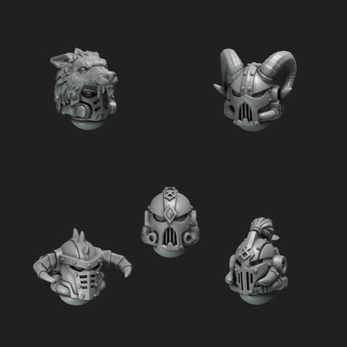 Space Wolves Helmets - Set of 5 - Archies Forge