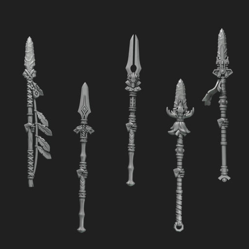 Space Wolves One Handed Power Spears - Left Handed - Set of 5 - Archies Forge