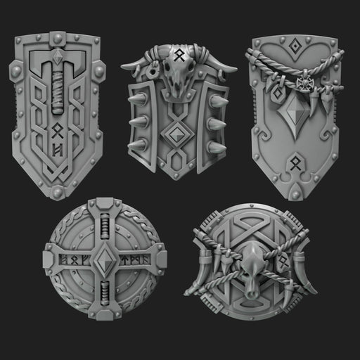 Space Wolves Shields - Left Handed - Set of 5 - Archies Forge