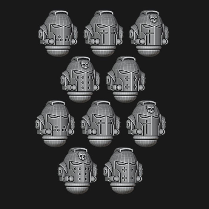 Templar Knight Helmets - Set of 10 - Archies Forge