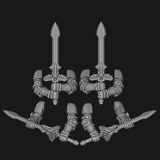 Two Handed Angel Power Swords - Set of 4 - Archies Forge