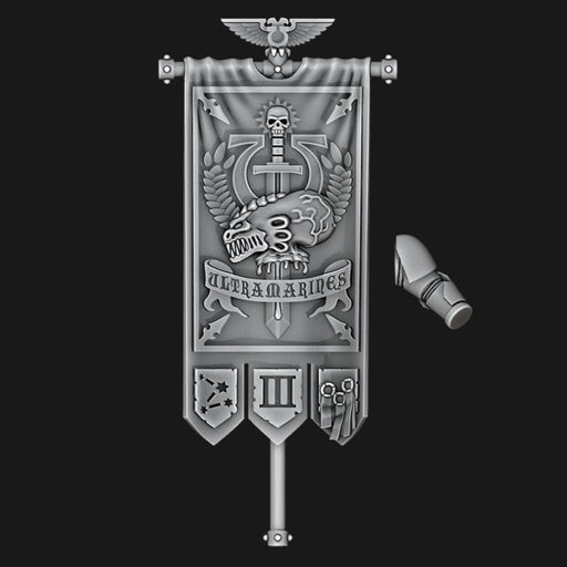 Ultramarines 3rd Company Banner - Archies Forge