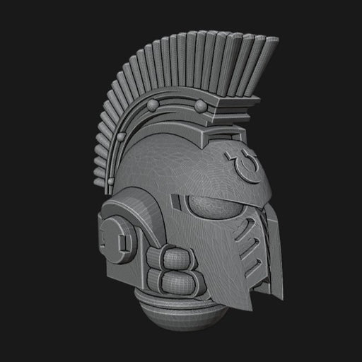 Ultramarines Greek / Spartan Helmets - Set of 10 - Archies Forge