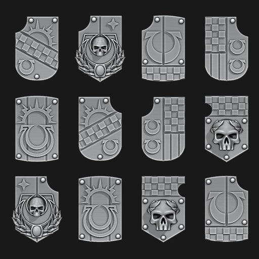 Ultramarines Tilting Shields - Set of 12 - Archies Forge