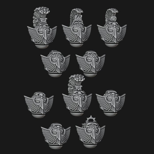 Victrix Guard Helmets - Ultramarines- Set of 10 - Archies Forge