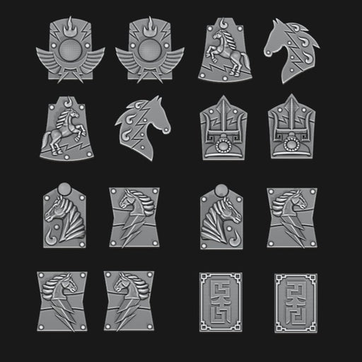 White Scars Tilting Shields - Set of 16 - Archies Forge