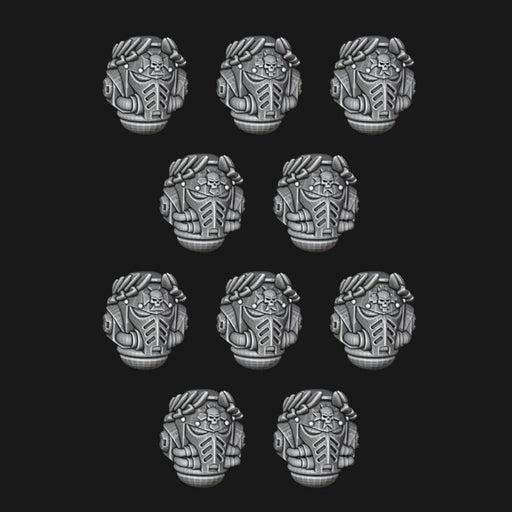 Wreathed Black Templar Primaris Helms - Set 10 - Archies Forge