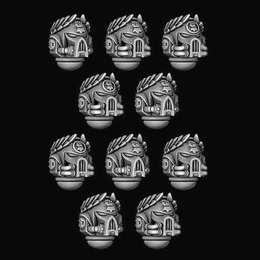 Wreathed Firstborn Helmets - Imperial Fists - Set of 10 - Archies Forge
